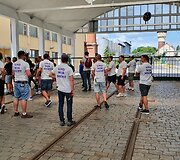 Alaus darykloje Pilzeno mieste