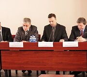 Diskusijos dalyviai (i&scaron; kairės) Gintaras Goda, Egidijus Žironas, Gintaras &Scaron;vedas ir Zigmas Pocius