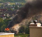 Gaisras Zujūnų seniūnijoje buvo matomas ir i&scaron; aplinkinių rajonų