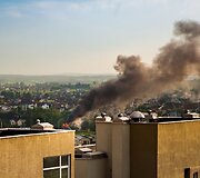 Gaisras Zujūnų seniūnijoje buvo matomas ir i&scaron; aplinkinių rajonų