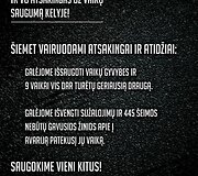 Eismo saugumo akcijos plakatas