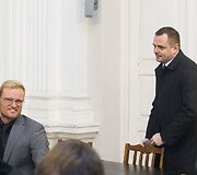 Andrius Riabčiukas ir Eugenijus Ivanenko (de&scaron;iniau)