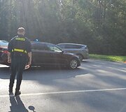 Policija blokuoja Ei&scaron;i&scaron;kių plentą
