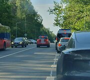 Policija blokuoja Ei&scaron;i&scaron;kių plentą