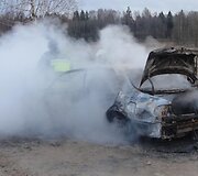 Sudegęs automobilis
