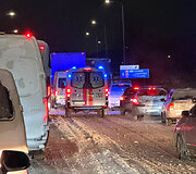 Eismo sąlygos Vilniuje vidurnaktį