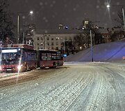 Eismo sąlygos Vilniuje vidurnaktį