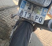 Sulaikytas motociklas