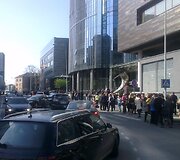 I&scaron; TEO būstinės evakuoti žmonės