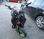 Sudaužytas motoroleris