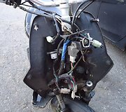 Sudaužytas motoroleris