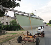 Sulaikytas vairuotojas su jachta