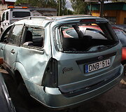Per avariją apgadintas automobilis &bdquo;Ford Focus&ldquo;