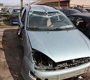 Per avariją apgadintas automobilis &bdquo;Ford Focus&ldquo;
