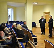 Apdovanojimų ceremonijos akimirka