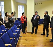 Apdovanojimų ceremonijos akimirka