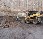 Statybvietė, kurioje rastas sprogmuo