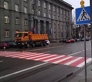 Prie statybvietės Vilniaus centre įrengta laikinoji pėsčiųjų perėja