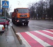 Sunkvežimiai labai užstoja matomumą.