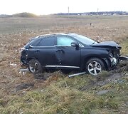 &bdquo;Lexus&ldquo; įvykio vietoje