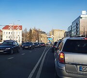 Spūstis po BMW avarijos