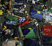 Jaunimas susitiko su popiežiumi Rio de Žaneire