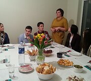 Akcijos &bdquo;Pakviesk užsienietį į svečius&ldquo; pristatymas (stovi Aistė Ptakauskė)