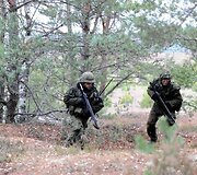 Pabradės poligone vyko taikos meto užduočių operacinių pajėgų &scaron;tabo ir padalinių vertinamieji mokymai &bdquo;Rudens &scaron;viesa&ldquo;.