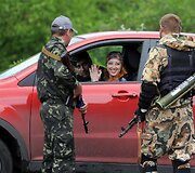Iki &scaron;iol Donecką kontroliuoja prorusi&scaron;ki riau&scaron;ininkai