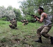 Iki &scaron;iol Donecką kontroliuoja prorusi&scaron;ki riau&scaron;ininkai