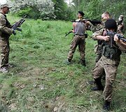 Iki &scaron;iol Donecką kontroliuoja prorusi&scaron;ki riau&scaron;ininkai