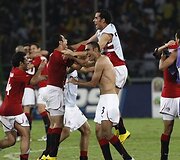 Egipto žaidėjai triumfuoja tapę čempionais