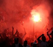 Egipto rinktinės sirgalių džiaugsmas