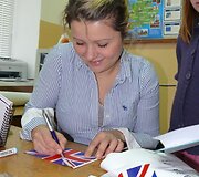 Beata Nicholson pamokos metu