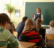 Julita Varanauskienė pamokos metu