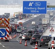 Avarija Vokietijos greitkelyje