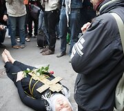 Rygoje netrūko ir gėjų eitynių prie&scaron;ininkų