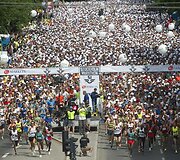 Maratono dalyviai