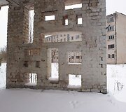 Buvusio karinio miestelio vaizdai