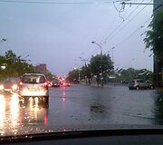 Po liūties paskendęs Kaunas