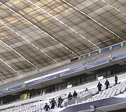 Vokietijos pareigūnai stadione Miunchene 