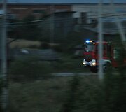 Lenkijos ugniagesių kolona pro Lietuvą juda į Rusiją.