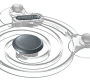 Prie plan&scaron;etinio kompiuterio ekrano prilipdoma speciali žaidimo svirtelė &bdquo;Logitech Joystick&ldquo;