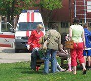 Vienai mergaitei prireikė medikų pagalbos.