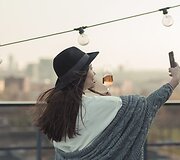 Velykinė fotosesija ant stogo
