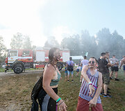 Ugniagesiai atgaivino festivalio lankytojus