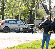 Motociklo avarija Vandžiogalos plente