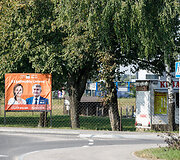 Rinkiminiai plakatai Ringauduose