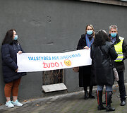 Piketas prie Kauno apygardos teismo
