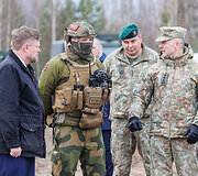Islandijos ir Lietuvos kariuomenės vadų vizitas